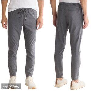 NWT Men’s Hurley Off Duty Twill Joggers Heather Charcoal Gray Large
